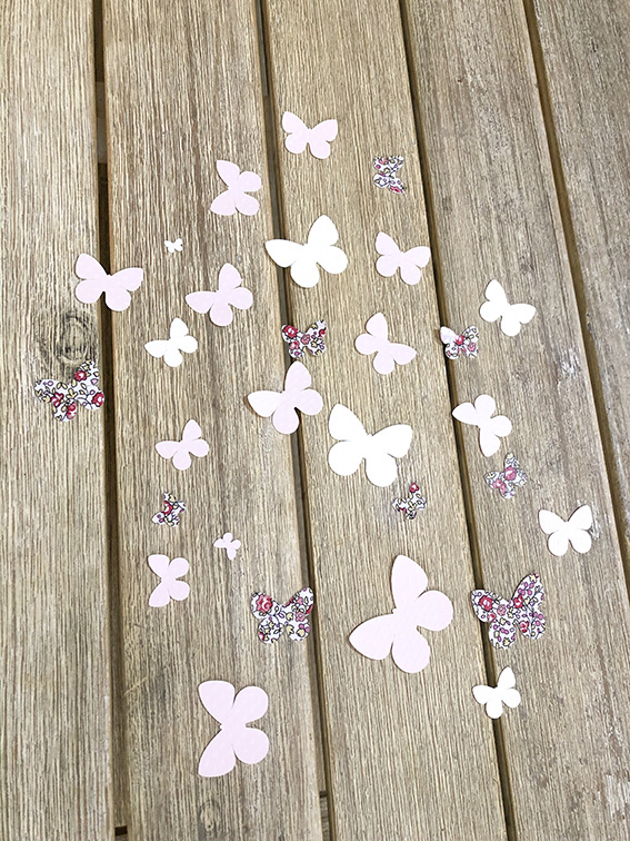 Kit de papillons liberty décoratifs