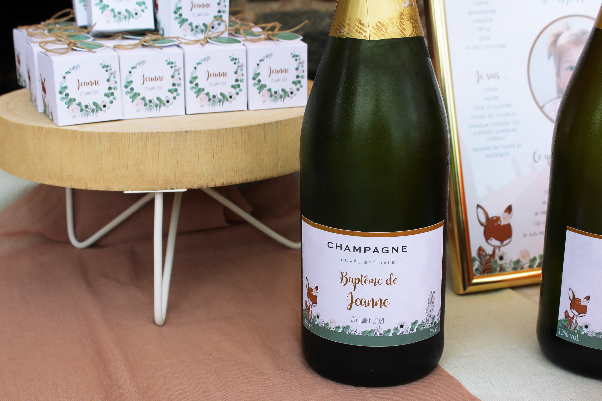 etiquette champagne