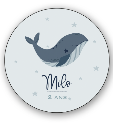 autocollant baleine