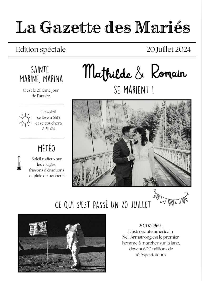 exemple gazette