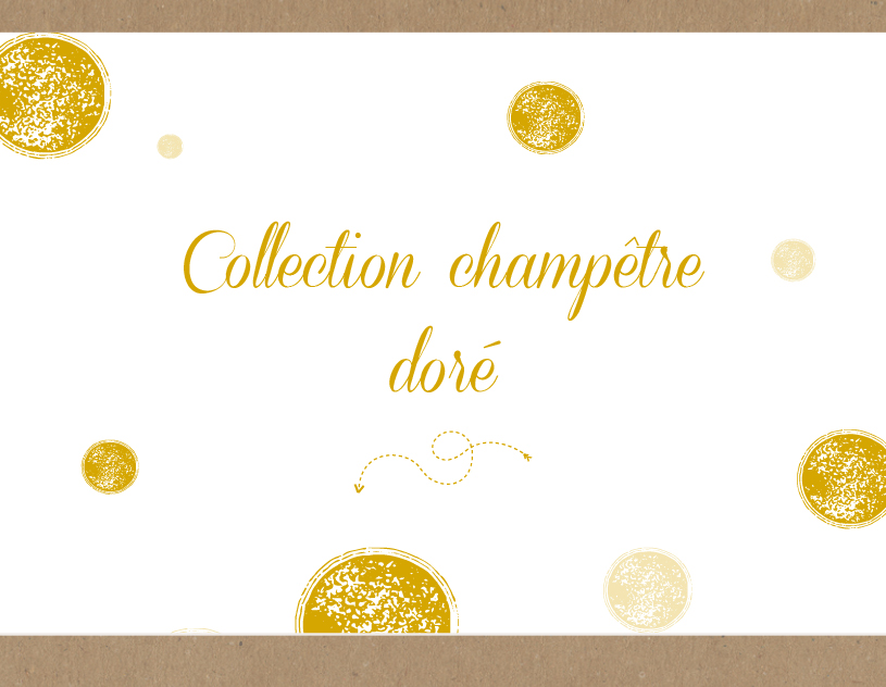 Collection mariage champêtre 