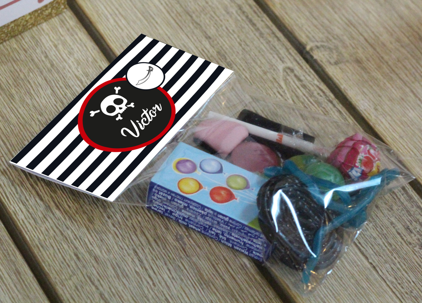 Sachets de bonbons Pirate x 5 Anniversaire/Anniversaire Pirate Bul