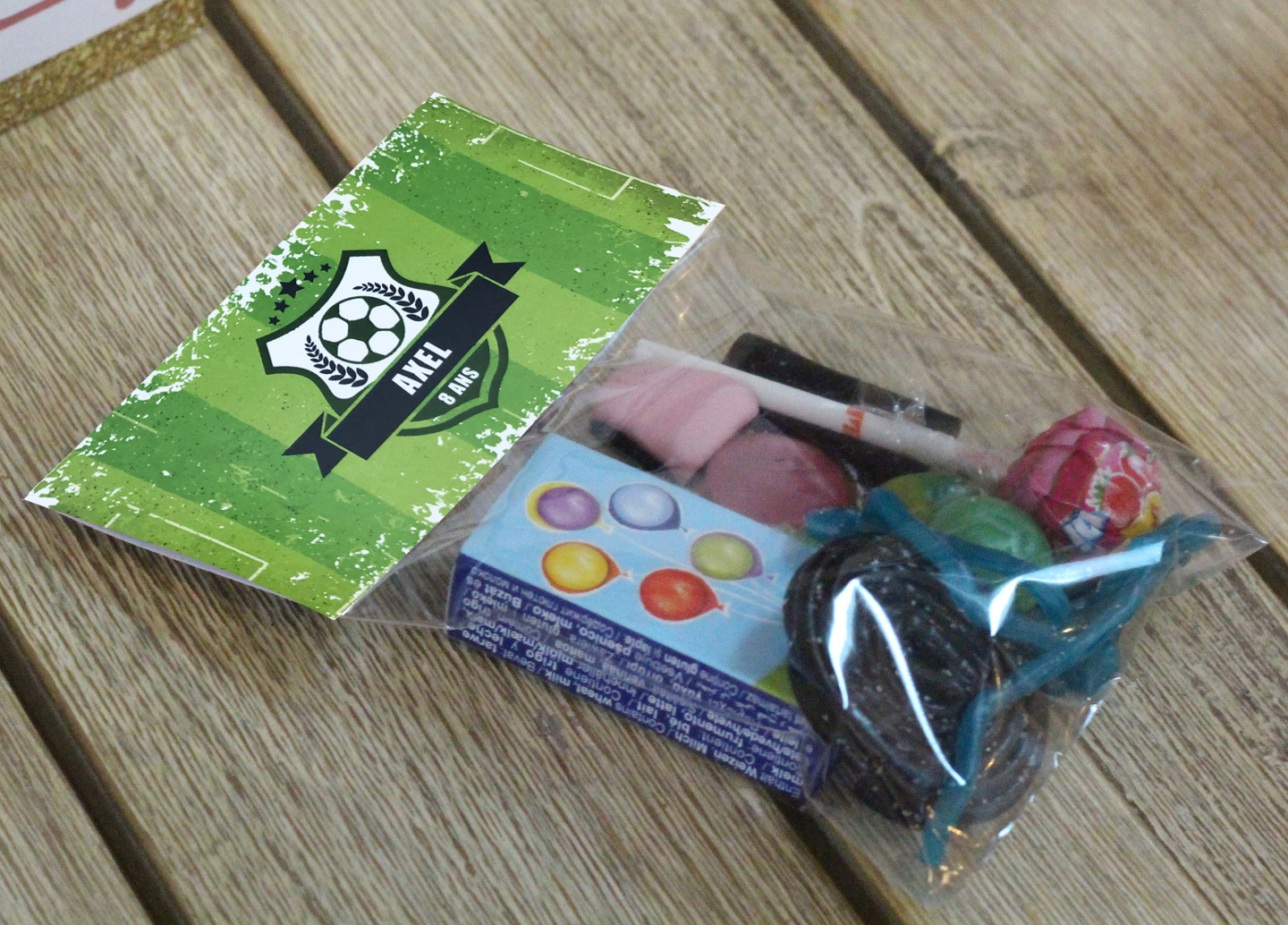 Sachet de bonbons foot X5 Anniversaire/Anniversaire Foot Bul d'idées
