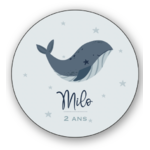 autocollant baleine