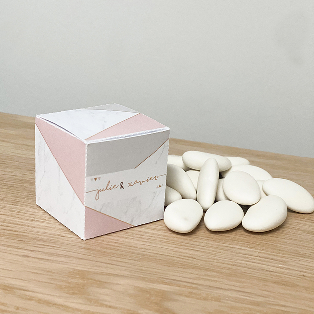 Boîte à Dragées Romantique Aquarella - Le Faire-part