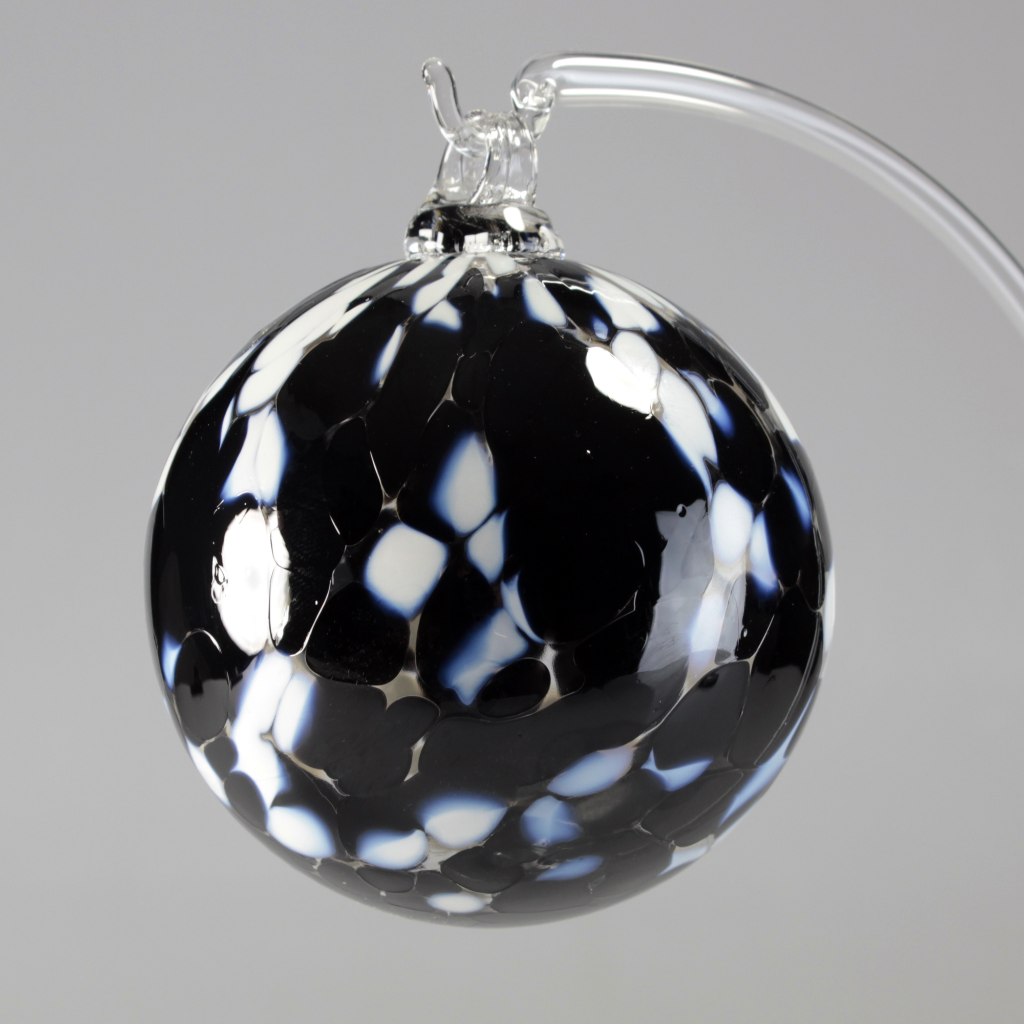 Boule de Noël noire 8cm - Noël/Boules de Noël rondes - Cristal Lehrer