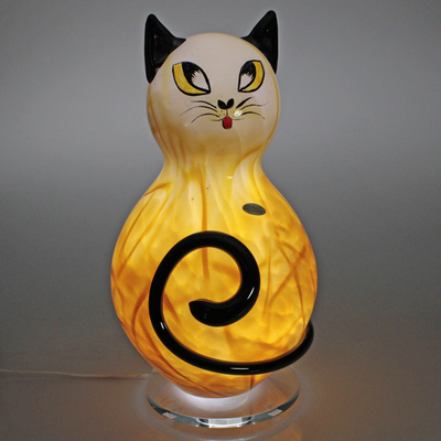 Lampe Chat modèle ambre