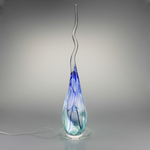 Lampe_Flamme_Smoke_turquoise_bleu_profil