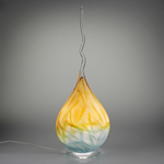 Lampe_caillebotis_ambre_turquoise_avant