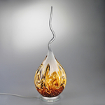 Lampe_flamme_spirale_brun_avant