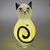 lampe_chat_vert_citron