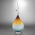 Lampe_flamme_ambre_turquoise_avant