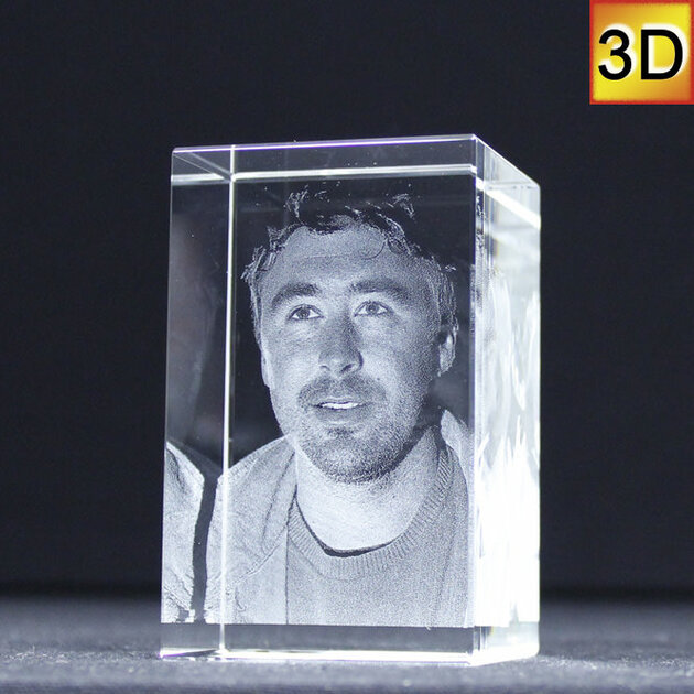 ArtPix 3D Glasfoto, Personalisiertes Geschenk Mit Ihrem Eigenen Foto