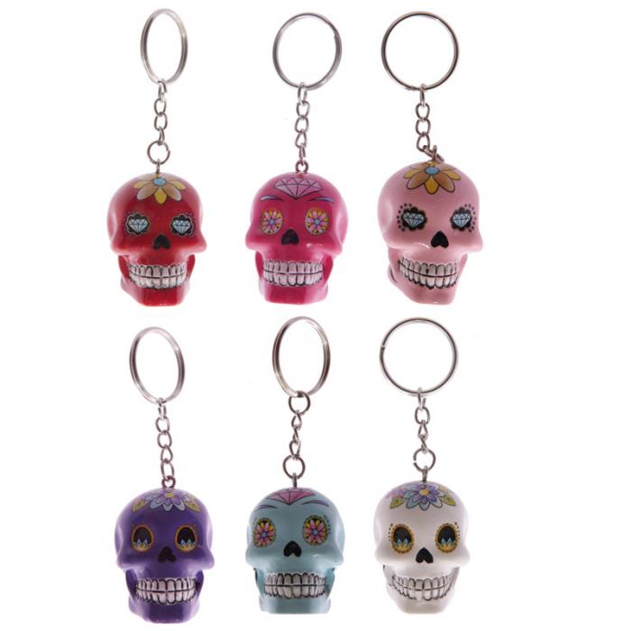 Porte-clés crâne jour des morts mexicains Lulu Shop