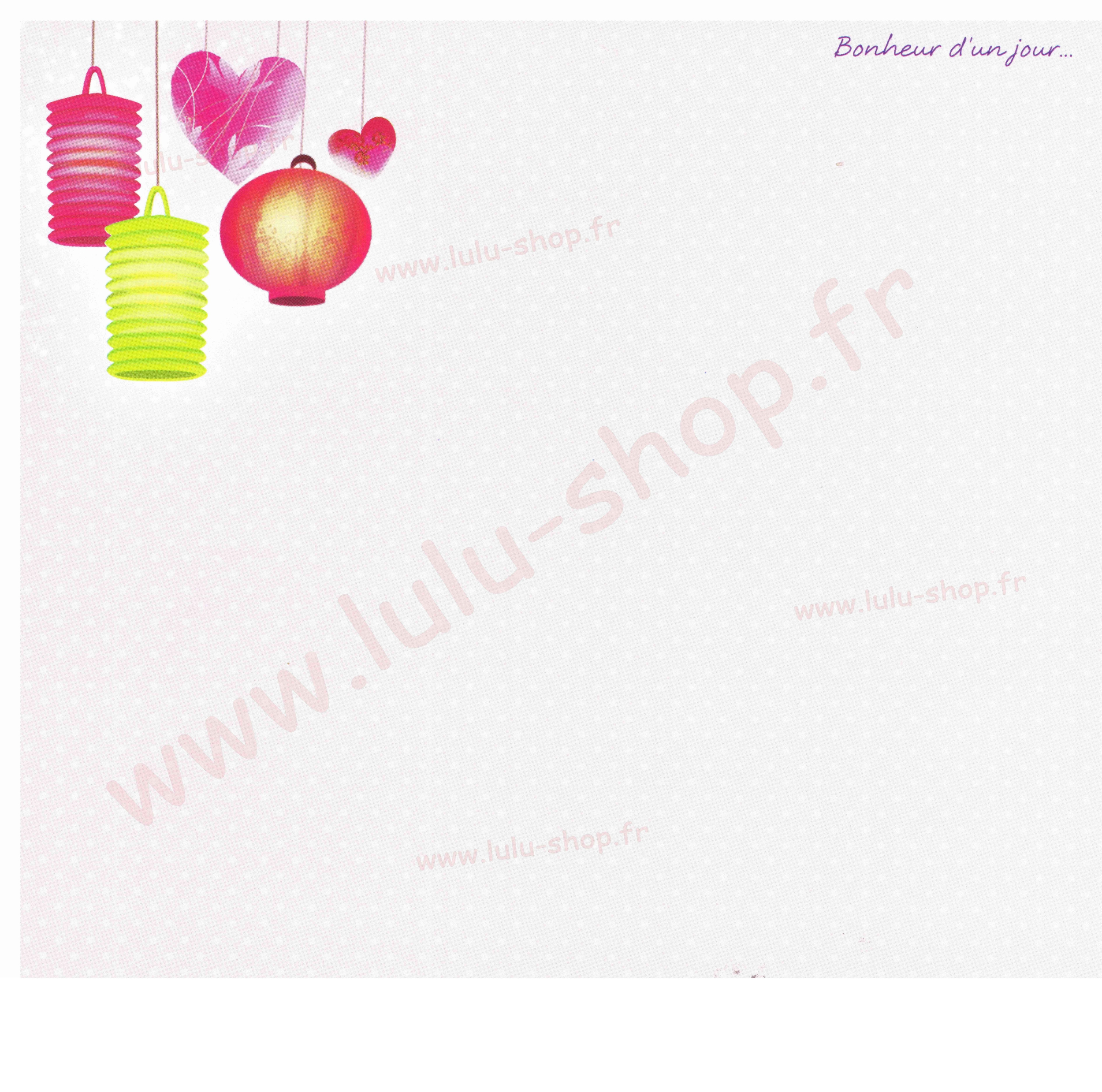 www.lulu-shop.fr carte postale Bonheur dun jour