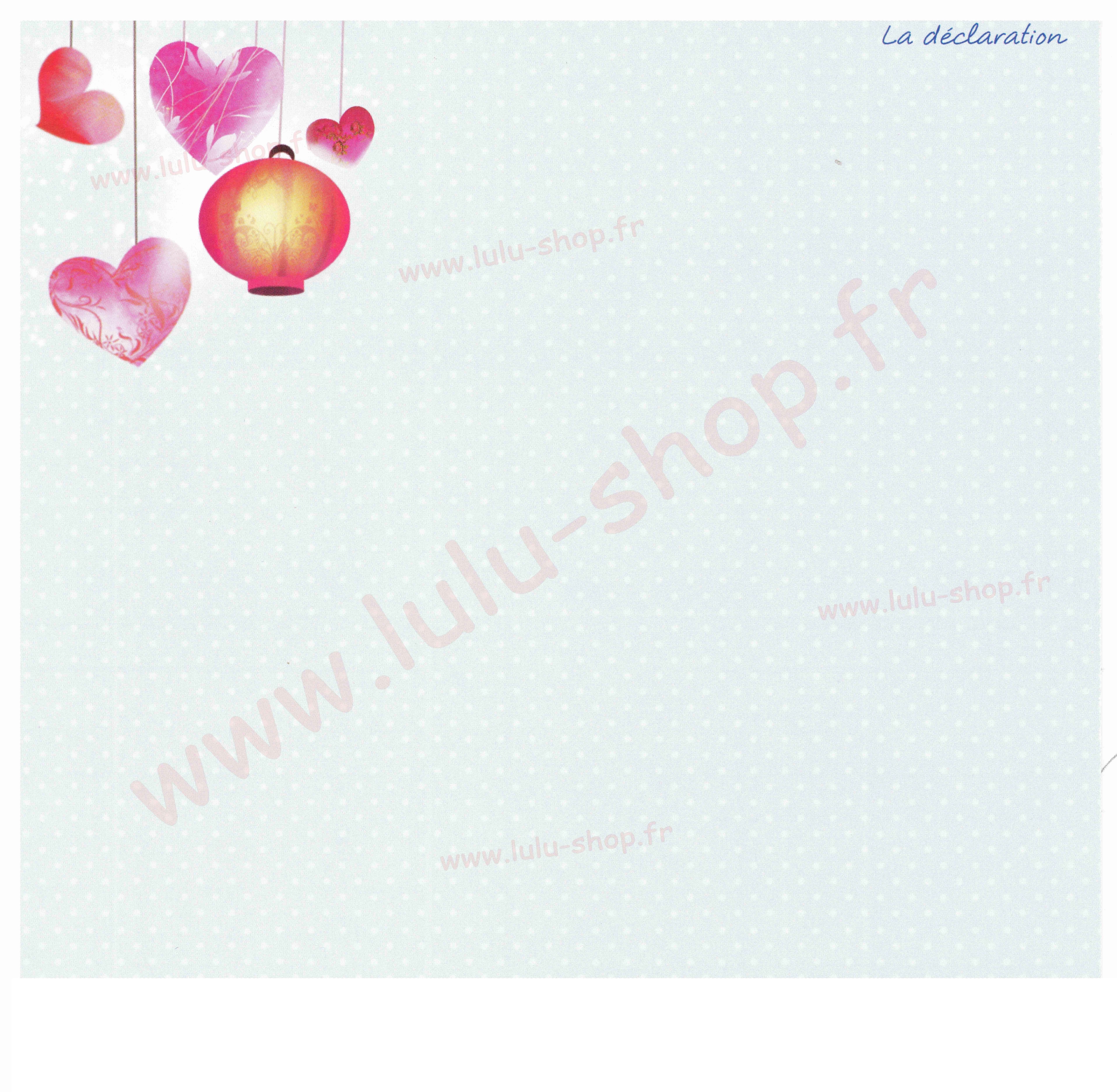 www.lulu-shop.fr carte postale La déclaration