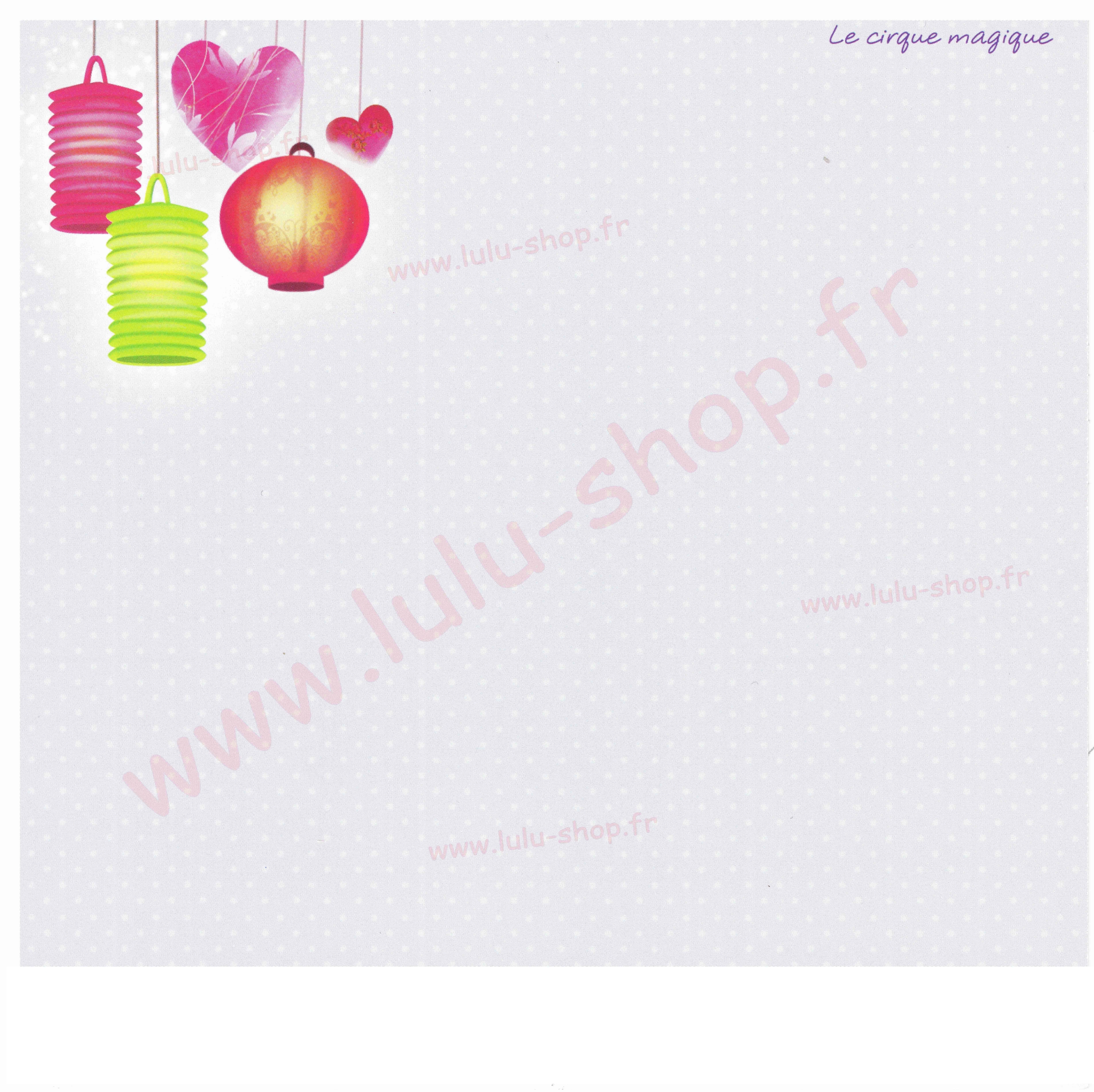 www.lulu-shop.fr carte postale Le cirque magique
