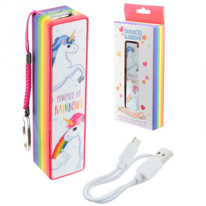 Porte-clé Chargeur USB Portable - Licorne Enchanted Rainbows lulu Shop 1