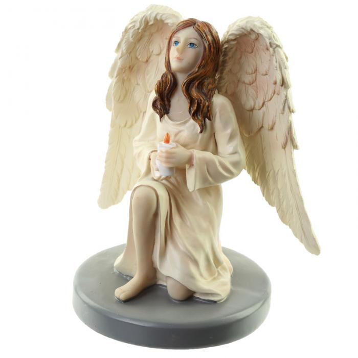 Figurine Ange Gardien Céleste par Natacha Faulkner avec Bougie lulu shop 5
