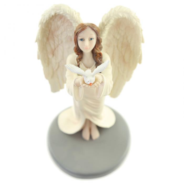 Figurine Ange Gardien Céleste par Natacha Faulkner - Colombe lulu shop 1