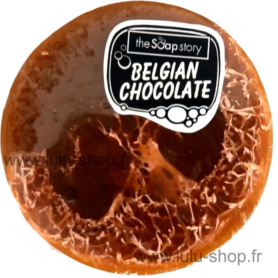 Savon Loofah chocolat belge lulu shop
