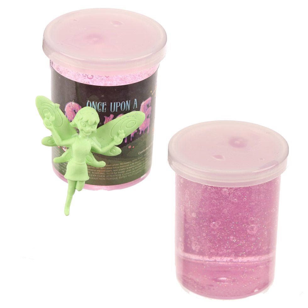 Pâte Gluante Slime rose avec Figurine Fée