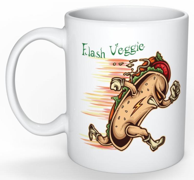 Mug Cadeau pour Végan  Hot Dog Flash Veggie lulu shop (2)