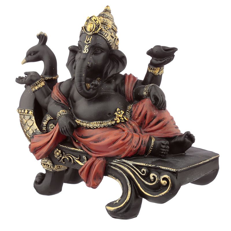Statuette Ganesh sur Banc Paon lulu shop 2