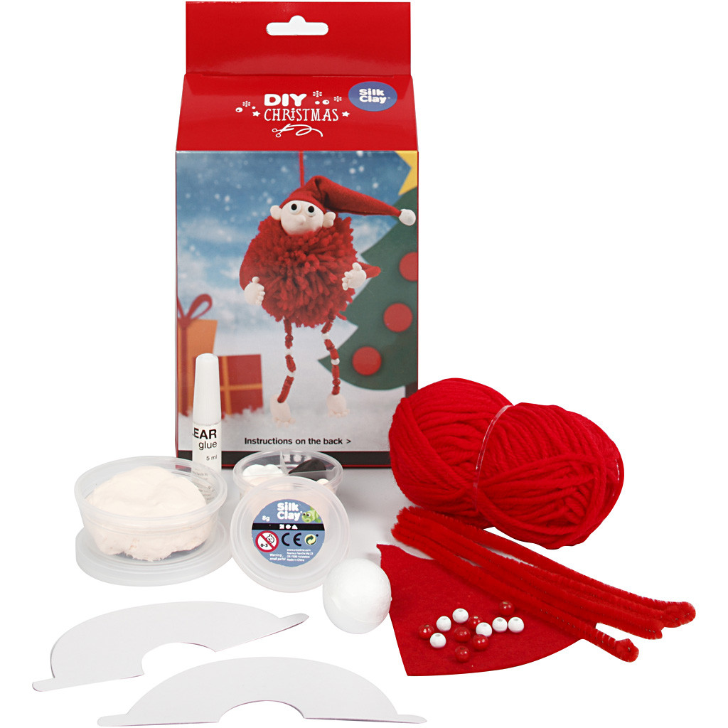 Lulu Shop Kit Créatif Kit Créatif Lutin du Père Noël en pompom_1