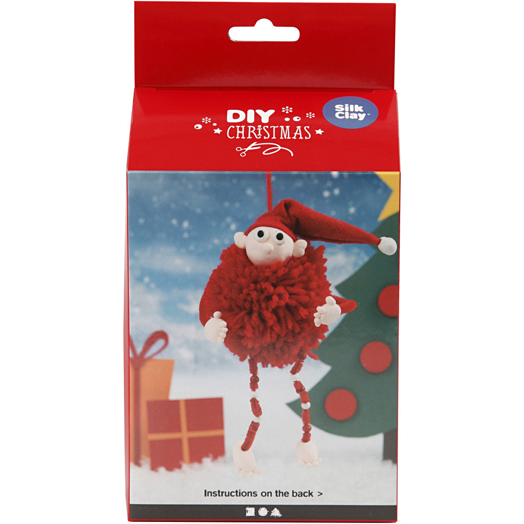 Lulu Shop Kit Créatif Kit Créatif Lutin du Père Noël en pompom_2