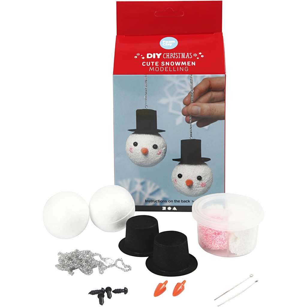 Lulu Shop Kit Créatif Kit Créatif de Têtes de bonhomme de neige_1