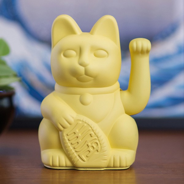 Lulu Shop Donkey Maneki Neko Lucky Cat jaune 330431 b