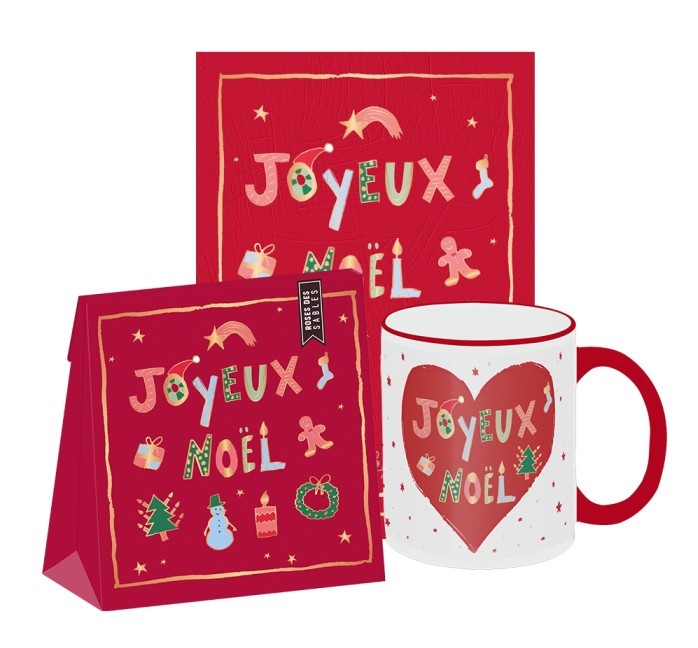 Lulu Shop Set cadeau Noël tasse + roses des sables + carte postale 3382069-1