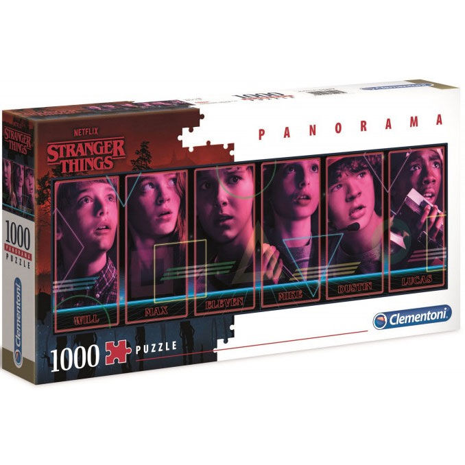 Puzzle Clementoni Panorama Stranger Things 1000 pièces lulu shop