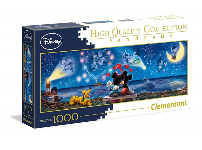 Puzzle Clementoni Panorama Mickey &amp; Minnie 1000 pièces lulu shop
