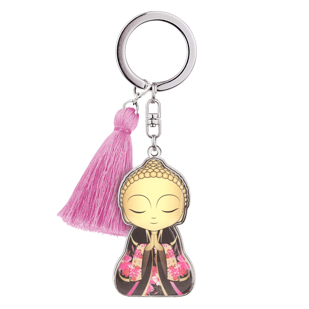 Porte clés Little Buddha Charms Tu mérites amour et affection lulu shop