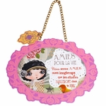 Lulu Shop VERITY ROSE Plaque à suspendre Amies pour la vie, Miss Starlet