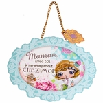 Lulu Shop VERITY ROSE Plaque à suspendre Maman, Miss Cupcake