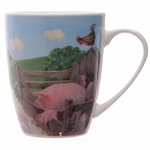 www.lulu-shop.fr Mug En Porcelaine Cochons Dans La ferme Par Jan Pashley - MUG139 - 5