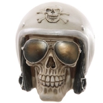 Crâne macabre avec casque et lunettes de soleil Lulu Shop 1