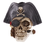 Crâne décoratif pirate avec cigare Lulu Shop