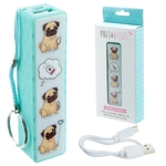 Porte-clé Chargeur USB Portable - Carlin Pugs & Kisses Lulu Shop 1
