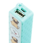 Porte-clé Chargeur USB Portable - Carlin Pugs & Kisses Lulu Shop 5