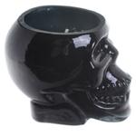 Bougie Cire de Soja Pot Crâne Noir - Rhum Brun Lulu Shop 3