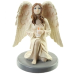 Figurine Ange Gardien Céleste par Natacha Faulkner avec Bougie lulu shop 1