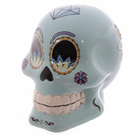 Tirelire crâne jour des morts mexicain bleu lulu shop 1