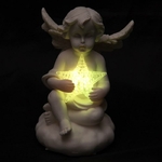 Figurine Ange blancs portant une étoile LED lulu shop 5
