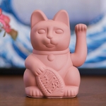 Lulu Shop Donkey Maneki Neko Lucky Cat Pink 330434 b