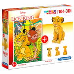 Puzzle Disney Clementoni Le Roi Lion 104 pièces + 3D Model lulu shop 1