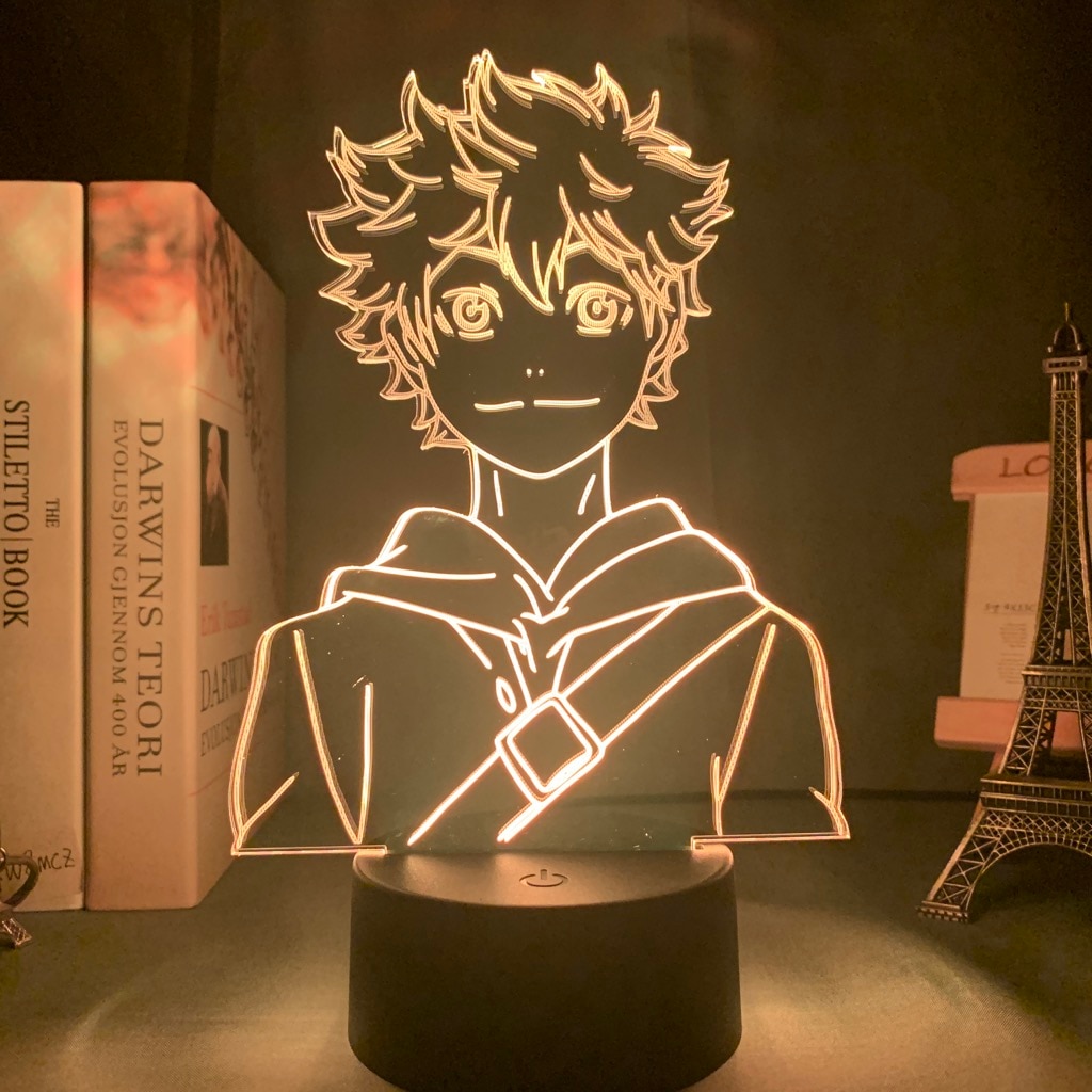 Acrylique-Led-veilleuse-Anime-Haikyuu-Shoyo-Hinata-Figure-pour-enfants-chambre-d-cor-veilleuse-Cool-Manga